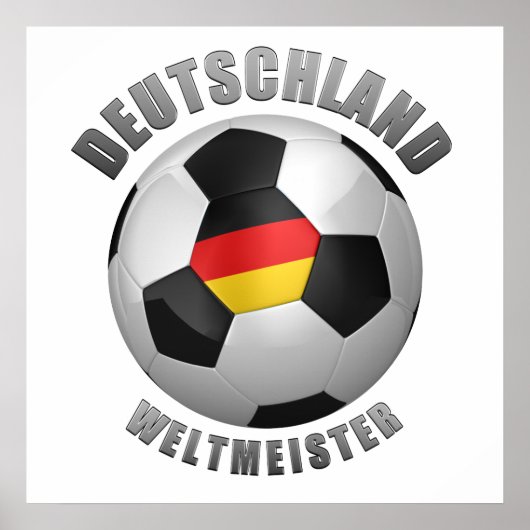 Deutschland Weltmeister Poster (Voorkant)