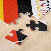 Deutsland en Duitse vlag gepersonaliseerd Legpuzzel (Zijkant)