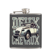 Deux Chevaux Heupfles (Voorkant)