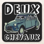 Deux Chevaux Kartonnen Onderzetters (Voorkant)