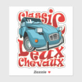 Deux Chevaux Sticker (Vel)