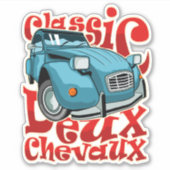 Deux Chevaux Sticker (Voorkant)