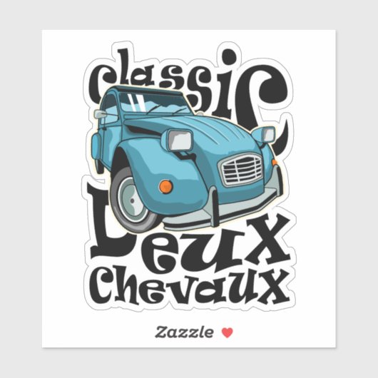 Deux Chevaux Sticker (Vel)