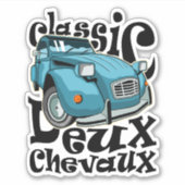 Deux Chevaux Sticker (Voorkant)
