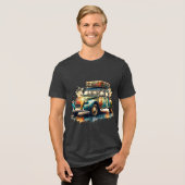 Deux Chevaux Tri-Blend Shirt (Voorkant volledig)
