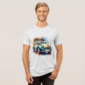 Deux Chevaux Tri-Blend Shirt (Voorkant volledig)