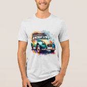 Deux Chevaux Tri-Blend Shirt (Voorkant)