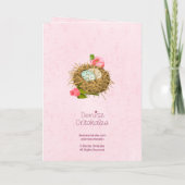 Deux Coeurs Un Nid - Two Hearts One Nest French Kaart (Achterkant)