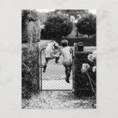 Deux enfants'échappent briefkaart (Voorkant)