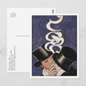 Deux Fumeurs door Cappiello Briefkaart (Voorkant / Achterkant)