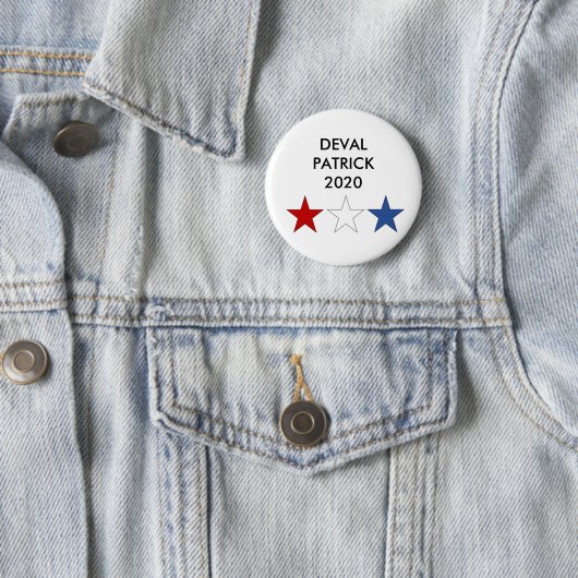 DEVAL PATRICK 2020 Presidential Button (In situ)