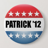 DEVAL PATRICK RONDE BUTTON 4,0 CM (Voorkant)