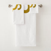 Devanagari om bad handdoek (Insitu)