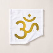 Devanagari om bad handdoek (Wasdoekje)