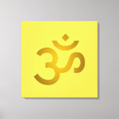 Devanagari om - Canarische Eilanden Canvas Afdruk (Voorkant)