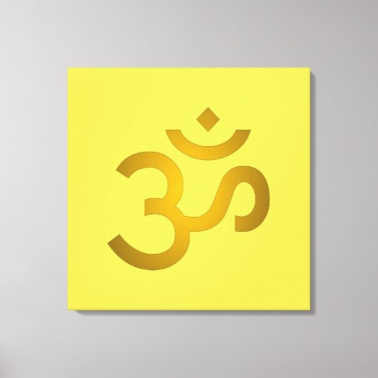 Devanagari om - Canarische Eilanden Canvas Afdruk (Voorkant)