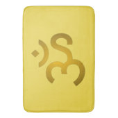 Devanagari Om - Kanarie Badmat (Voorkant Verticaal)