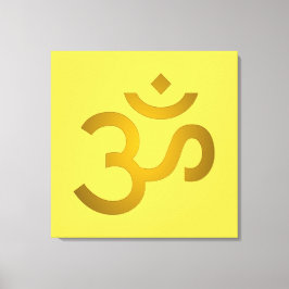 Devanagari om - Kanarie Canvas Afdruk
