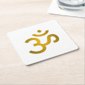 Devanagari om kartonnen onderzetters (Schuin)