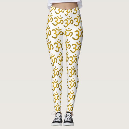 Devanagari om leggings (Voorkant)