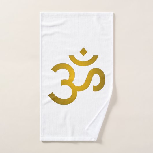 Devanagari om - White Bad Handdoek (Handdoek)