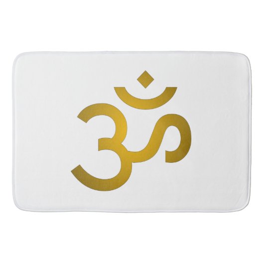 Devanagari Om - White Badmat (Voorkant)