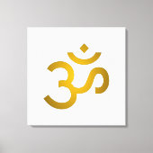 Devanagari om - White Canvas Afdruk (Voorkant)