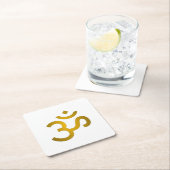 Devanagari om - White Kartonnen Onderzetters (Insitu)