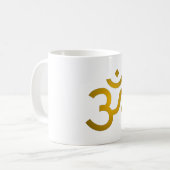 Devanagari om - White Koffiemok (Voorkant links)