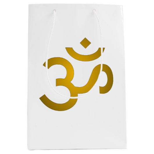 Devanagari om - White Medium Cadeauzakje (Voorkant)