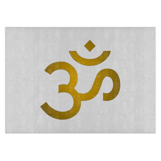 Devanagari om - White Snijplank (Voorkant)