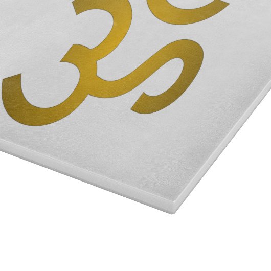 Devanagari om - White Snijplank (Hoek)