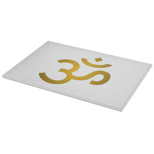 Devanagari om - White Snijplank (Hoek)
