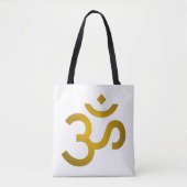 Devanagari om - White Tote Bag (Voorkant)