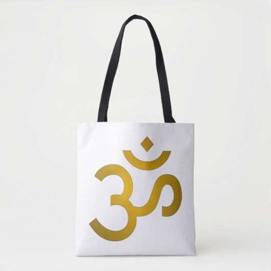 Devanagari om - White Tote Bag (Voorkant)