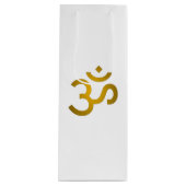 Devanagari om - White Wijn Cadeautas (Voorkant)