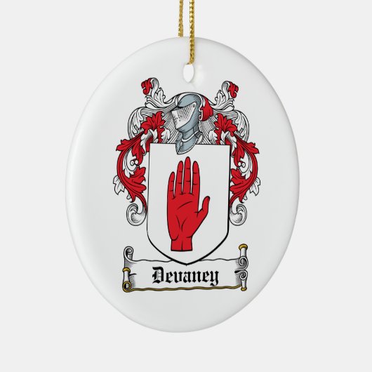 Devaney Family Crest Keramisch Ornament (Rechts)
