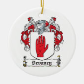 Devaney Family Crest Keramisch Ornament (Voorkant)