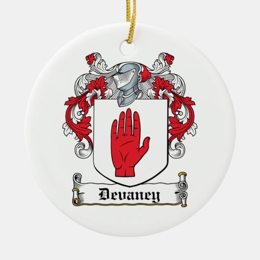 Devaney Family Crest Keramisch Ornament (Voorkant)