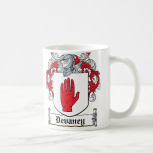 Devaney Family Crest Koffiemok