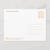 Devata Sculpture Angkor Wat Postcard Feestdagenkaart (Achterkant)