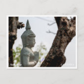 Devata Sculpture Angkor Wat Postcard Feestdagenkaart (Voorkant)