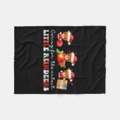 Devdoxtee Caring For The Cutest Reindeers Mother B Fleece Deken (Voorkant (Horizontaal))