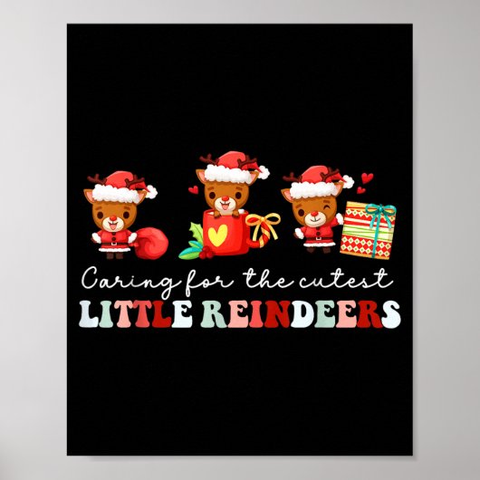 Devdoxtee Caring For The Cutest Reindeers Mother B Poster (Voorkant)
