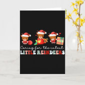 Devdoxtee zorgt voor de schattigste rendieren Moed Kaart (Gele Bloem)