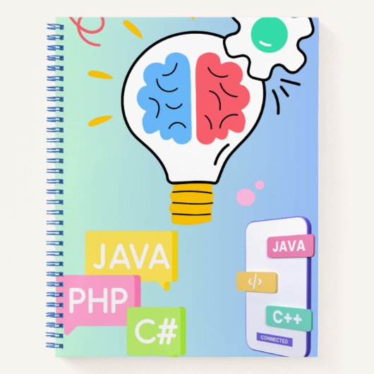 Developer Notebook – Code-Inspired Journal for Pro Notitieboek (Voorkant)