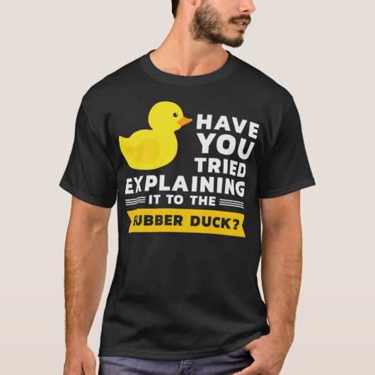 Developer Programming Duck Rubber Duck animal love T-shirt (Voorkant)