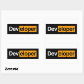 Developer Rechthoekige Sticker (Vel)