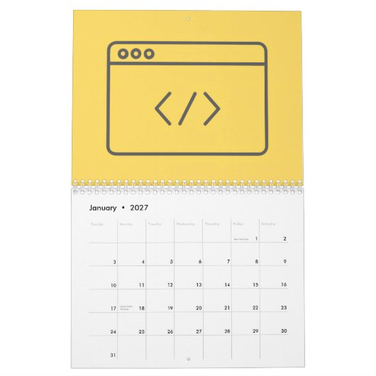 Developers Calendars Kalender (Jan 2027)