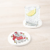 Devereux Family Crest Zandsteen Onderzetter (Zijkant)